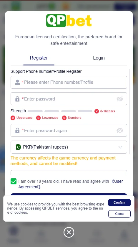QP bet Game